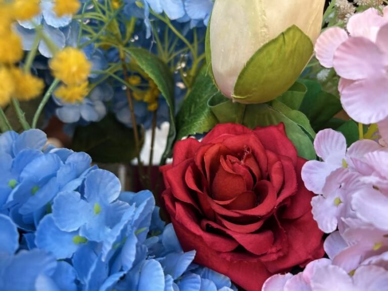 Mixing a Fresh Bunch with Grocery Clearance Stems